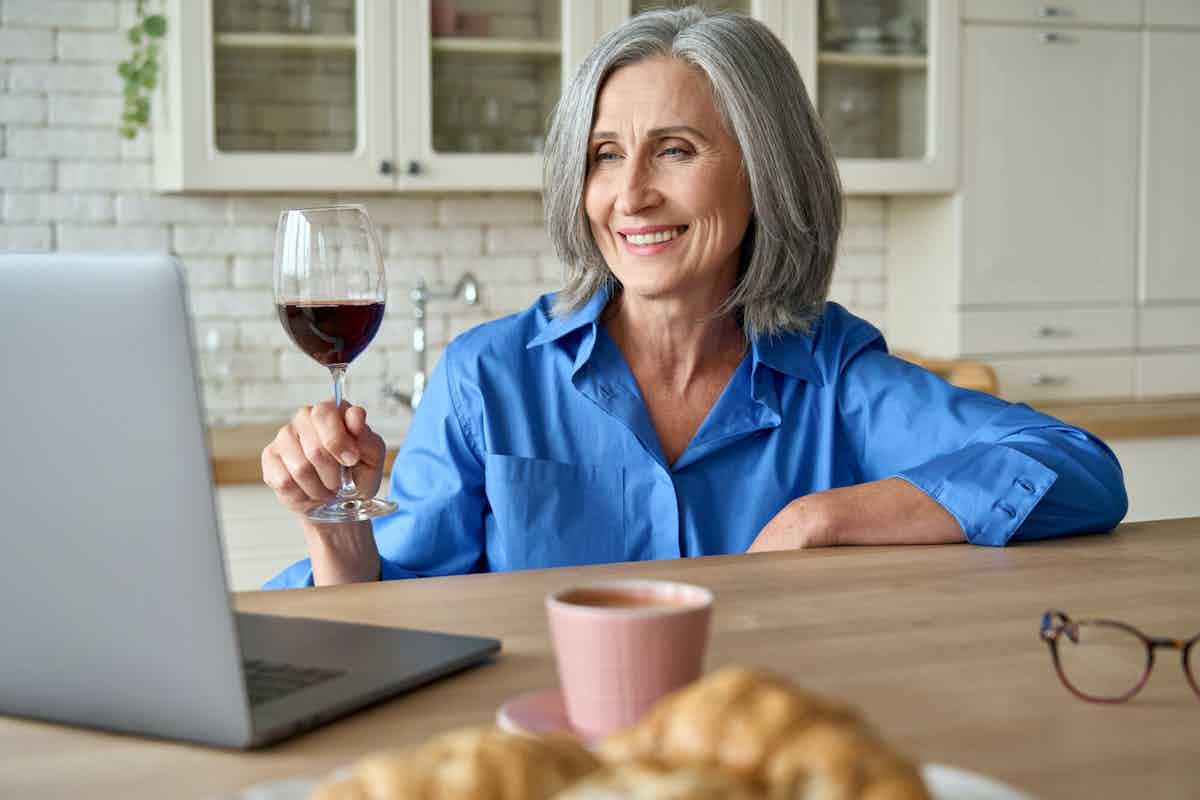 Woman who bought wine online